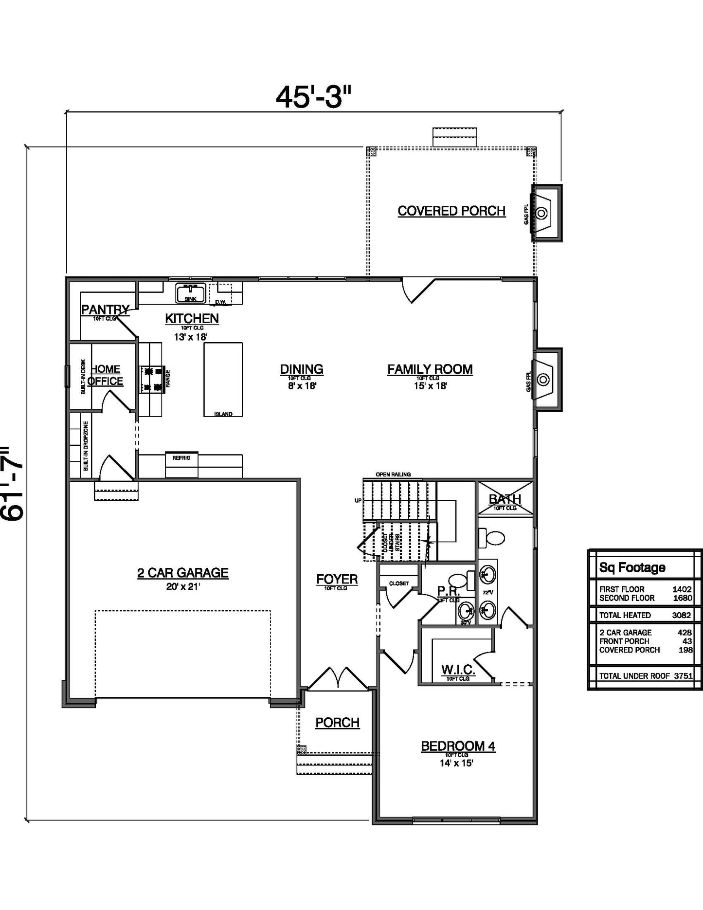 Plan No. 3082 | Modern Farmhouse House Plan