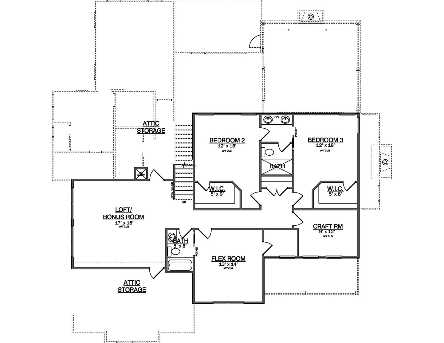 Plan No. 3406 Modern Farmhouse House Plan - 4 Bed 3.5 Bath