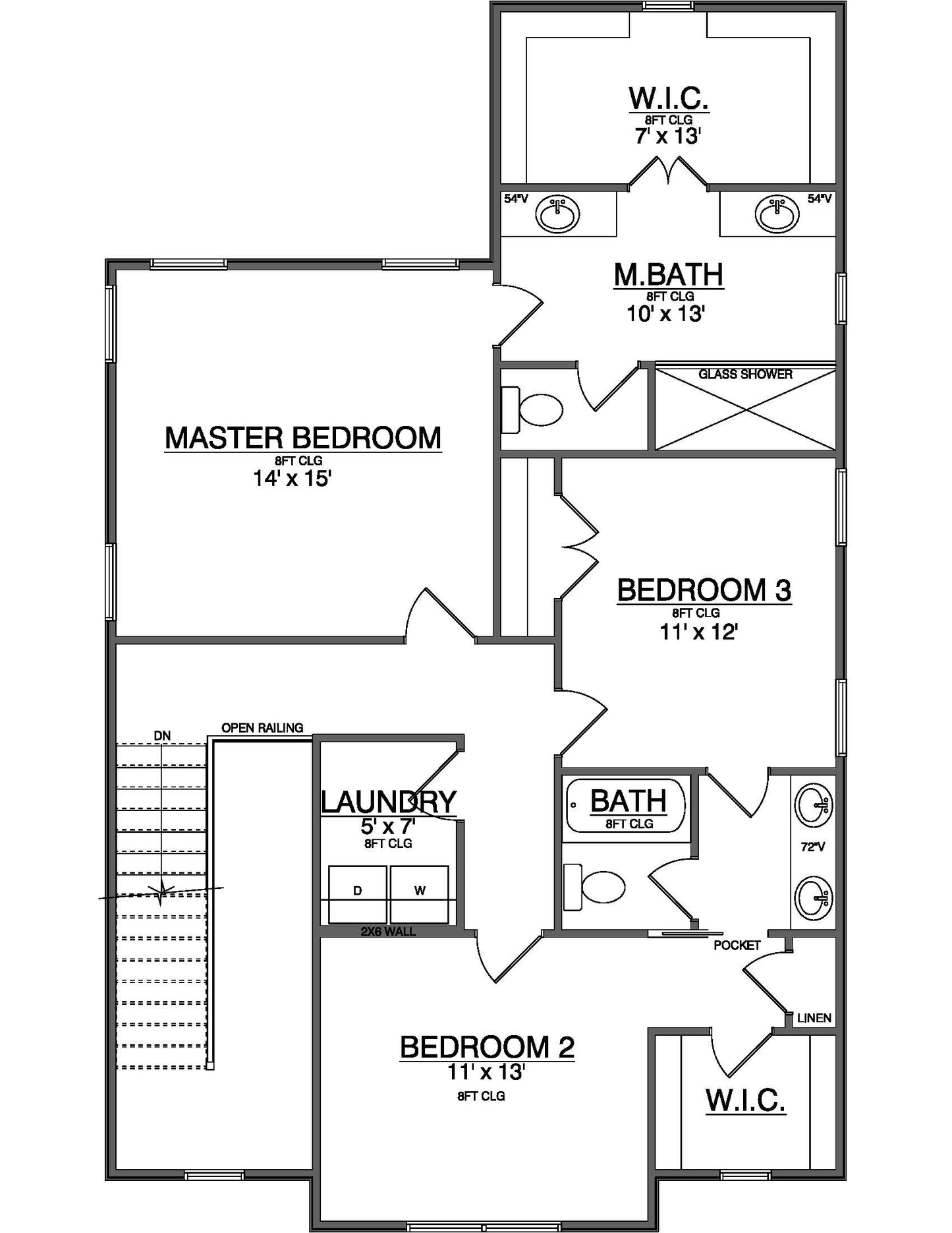 Plan No. 1855 Modern Farmhouse Plan - 1,855 SF | 3 Bed | 2.5 Bath | Two-Story