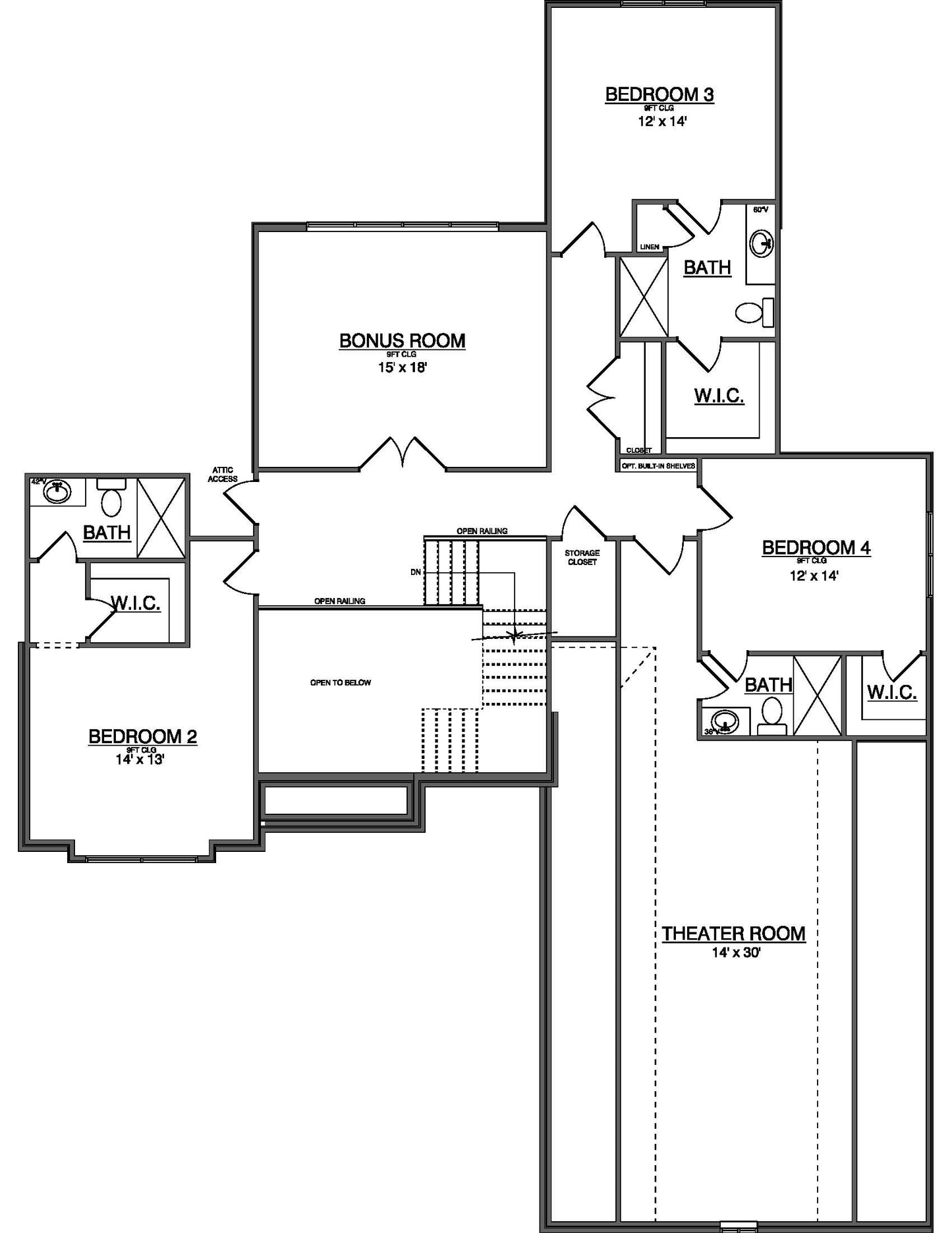 Plan No. 4507 - Luxury Modern Transitional with Theater Room