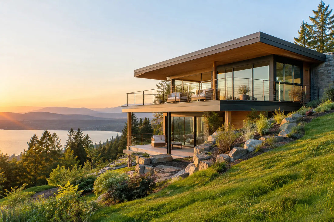 A Sloped Site Example That Builds With the Land