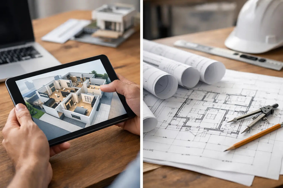 Digital House Plans vs Printed Blueprints