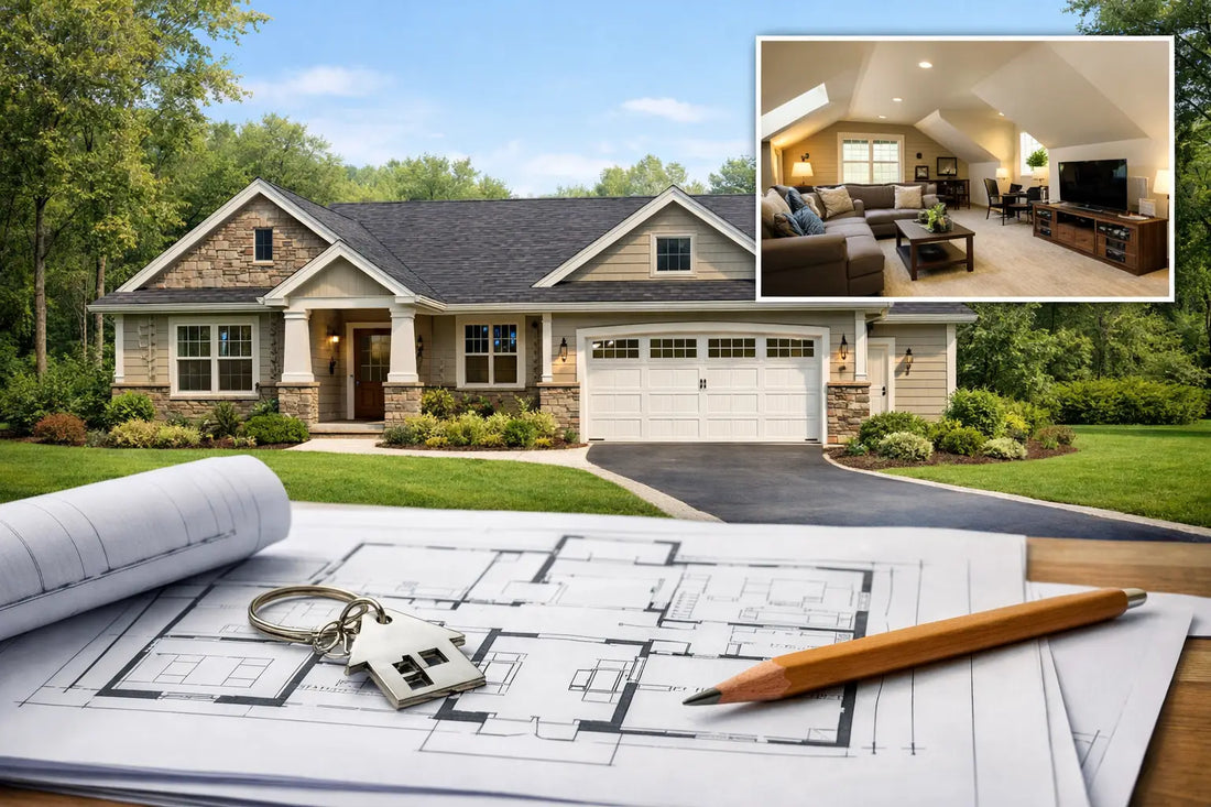 Cottage Ranch Floor Plan With Bonus Room