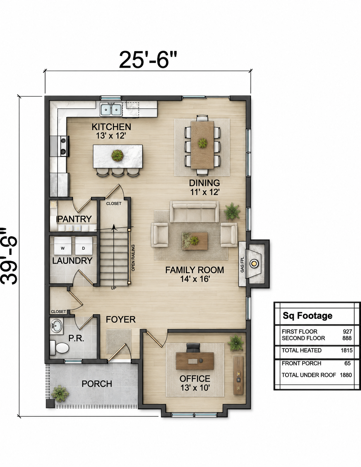 Plan No. 1815 – Modern Farmhouse House Plan
