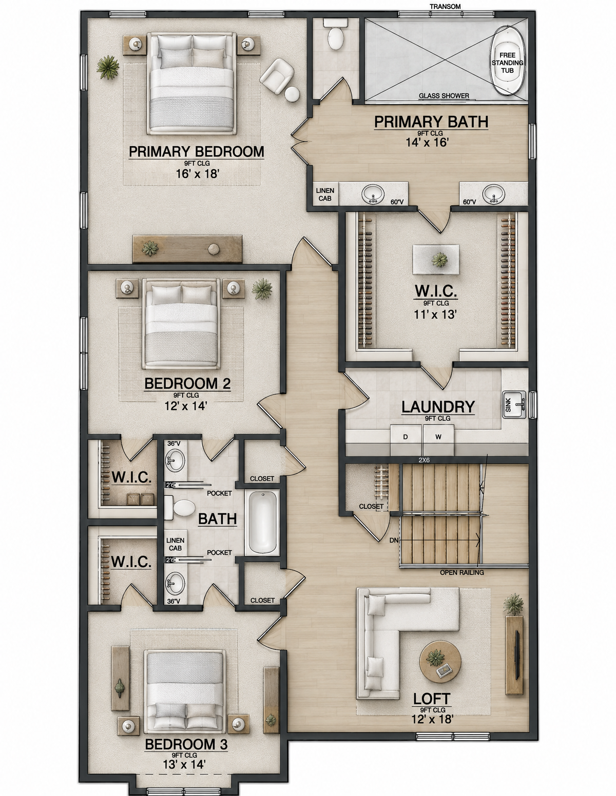 Plan No. 3469 – 3,469 Sq. Ft. House Plan