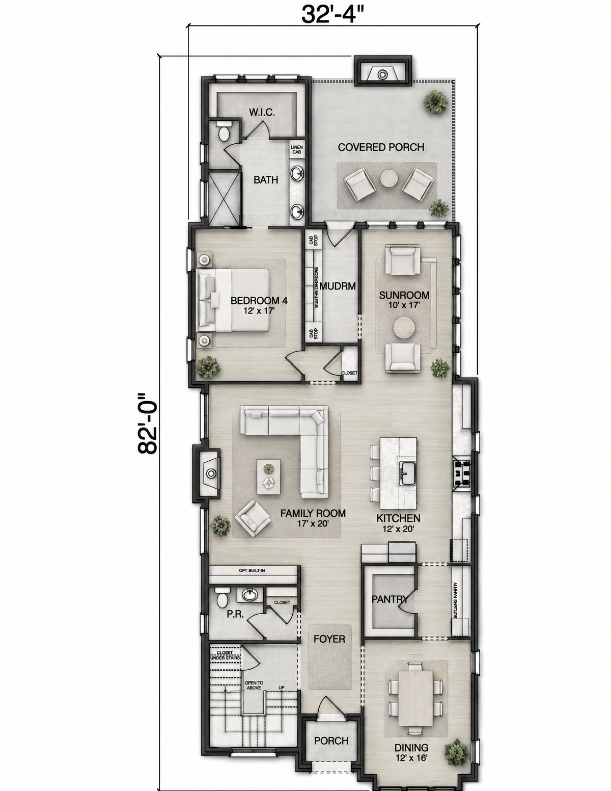 Plan No. 3759 – 3,759 Sq. Ft. Modern Transitional Home