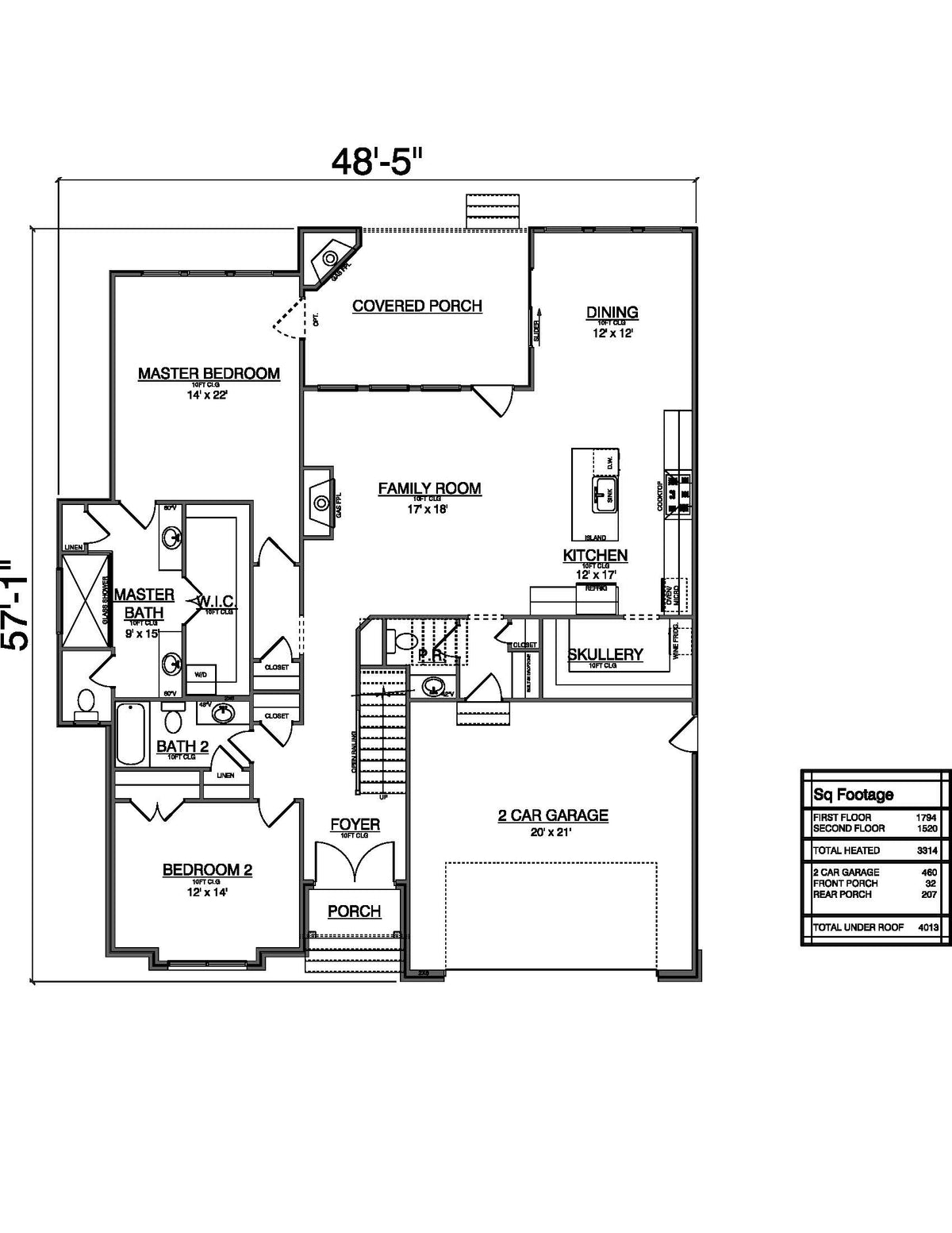 Plan No. 3314 Modern Transitional House Plan - 3,314 SF Two-Story with Guest Suite