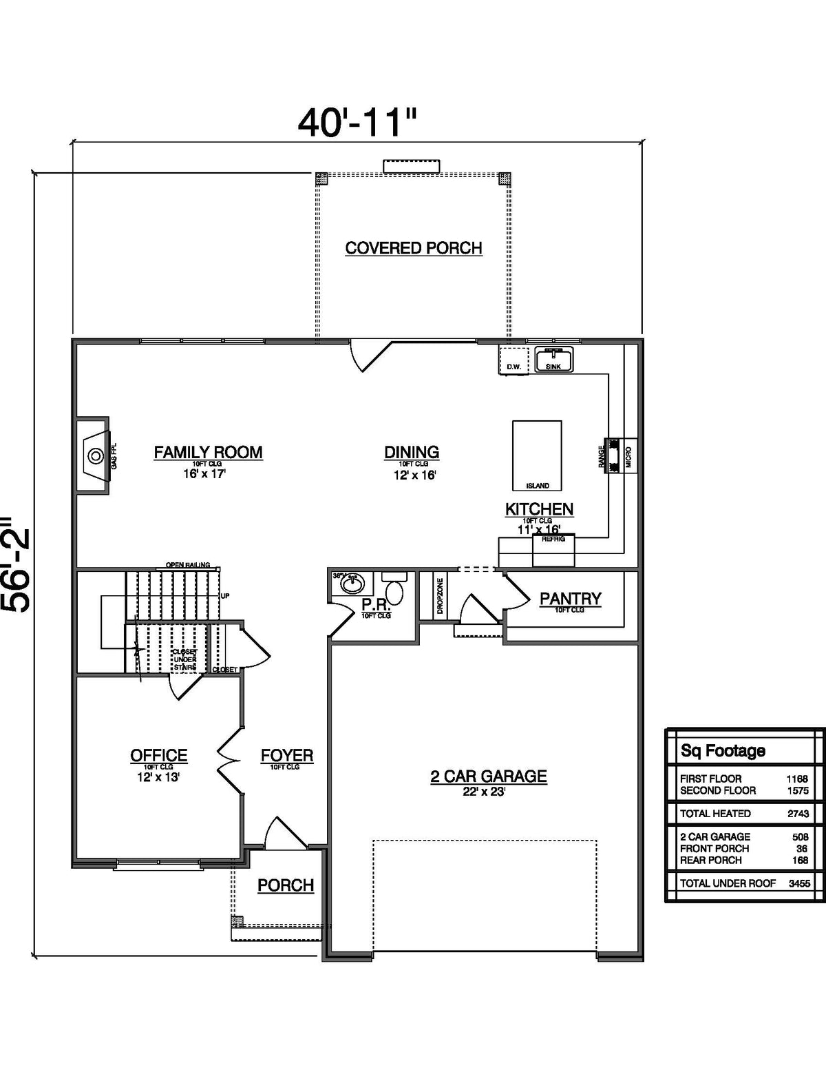 Plan No. 2743 Modern Transitional House Plan 2743 - 4 Bed 3.5 Bath