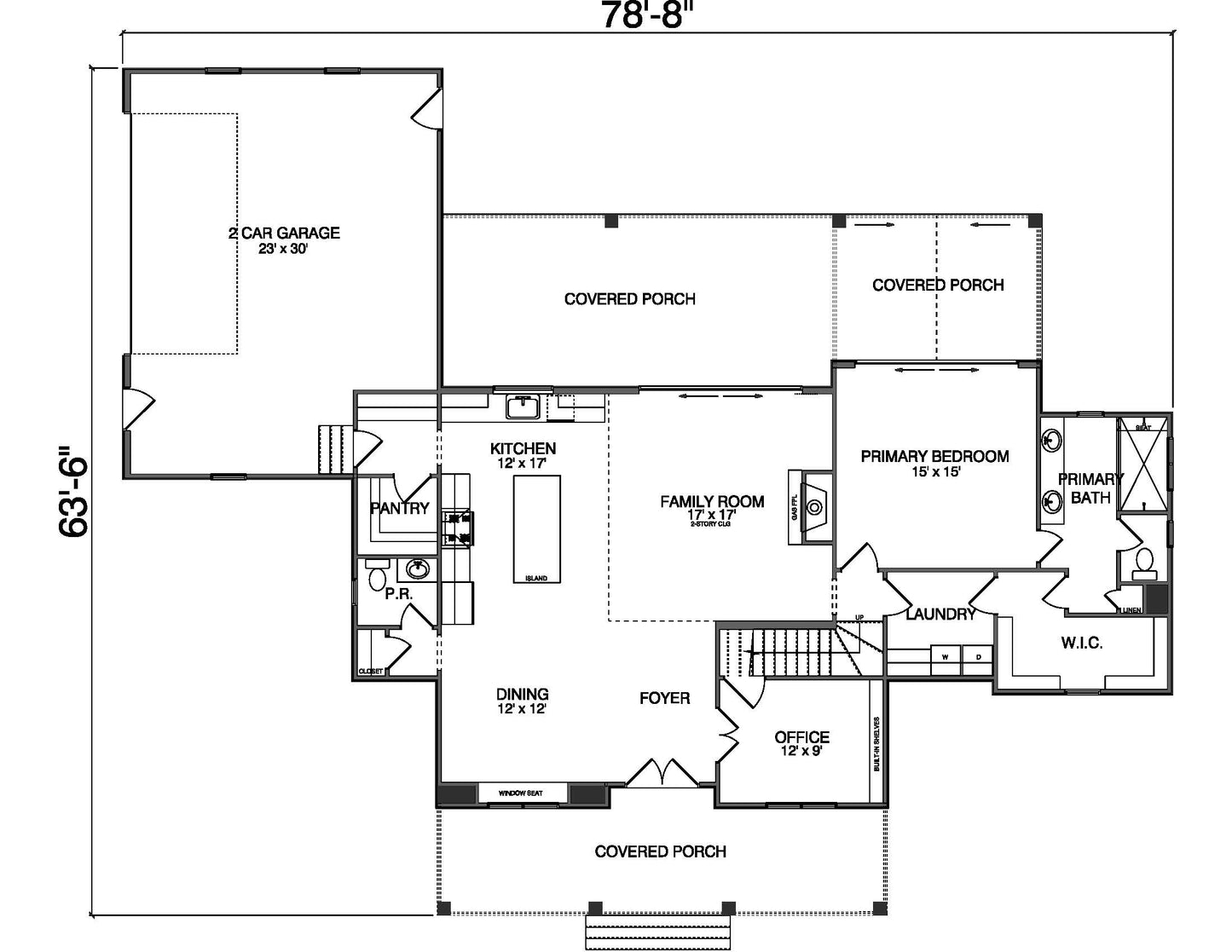 Plan No. 2445 – Two-Story Modern Farmhouse | 2,445 Sq Ft | 4 Bed | 3.5 Bath