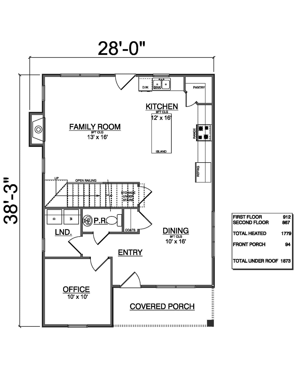 Plan No. 1779 | Modern Farmhouse | 3 Beds, 2.5 Baths