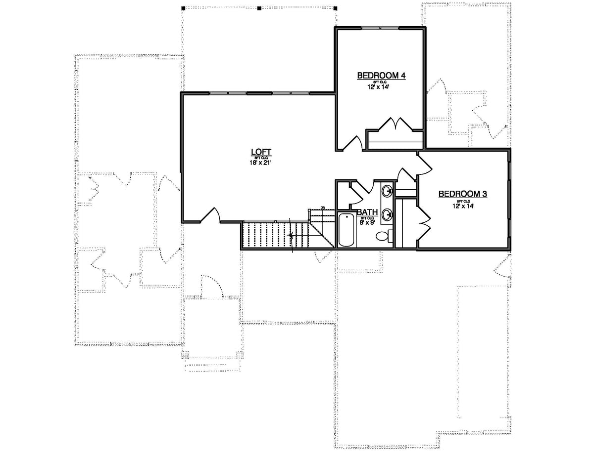 Plan No. 3056 Farmhouse House Plan - 4 Bed 3.5 Bath