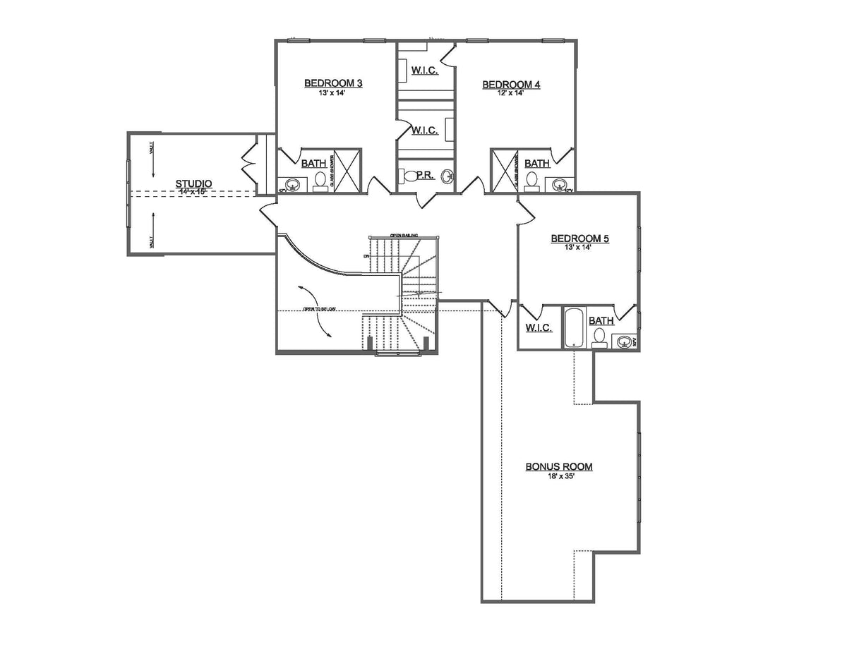 Plan No. 4883 – Modern French Country Home Design