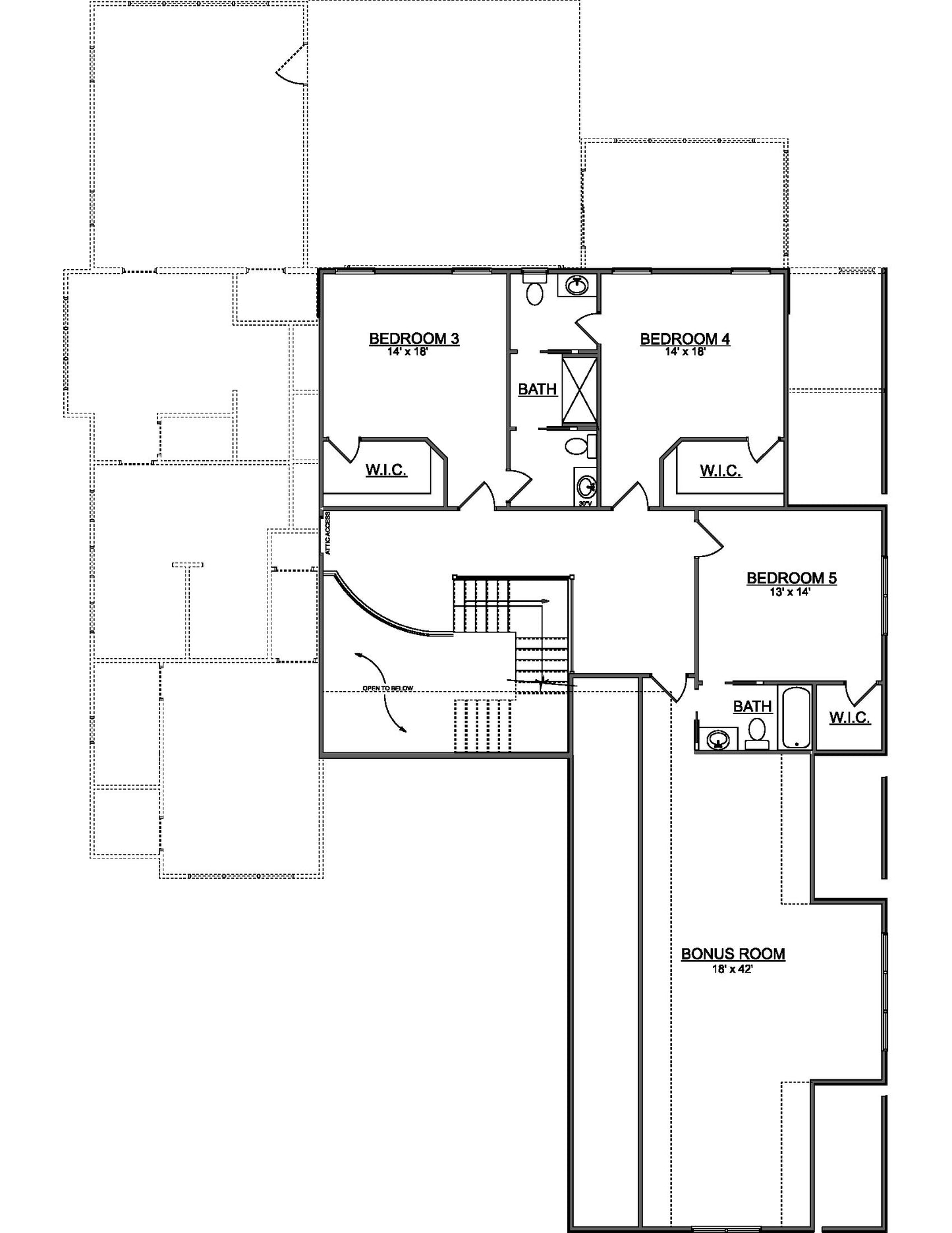 Plan No. 4711 French Country House Plan - 5 Bed 4.5 Bath 4,711 Sq. Ft.