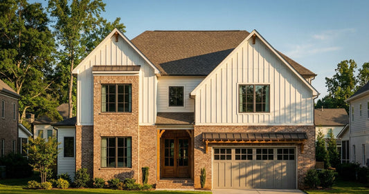 "Modern farmhouse house plan exterior 3314 sqft"

