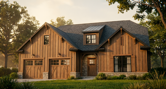 Plan No. 3047 - 1.5-Story Farmhouse with Flex Room