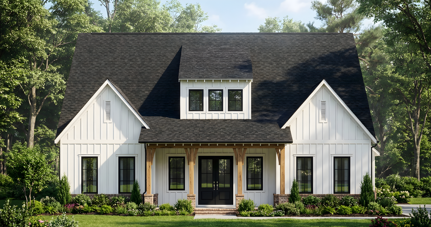 Plan No. 3308 Modern Farmhouse House Plan - 3,308 sq ft | 4 Bed 3.5 Bath